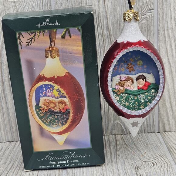 Hallmark Illuminations Sugarplum Dreams Light Up Christmas Ornament Decoration B - Picture 2 of 8